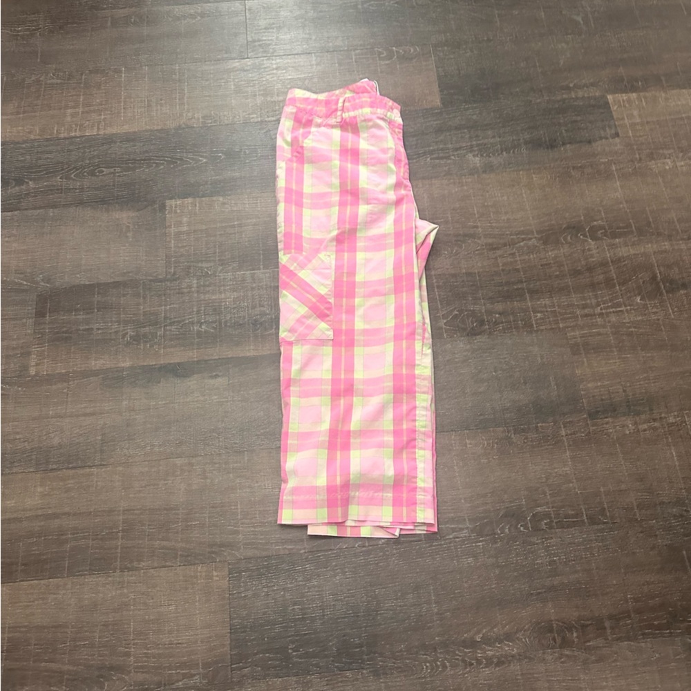 Lilly Pulitzer Vintage Pink and Green Plaid Capris Size 8 - Picture 4 of 6